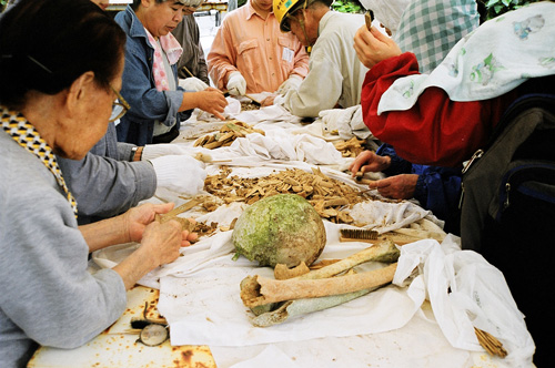 遺骨収集の作業手順の様子26